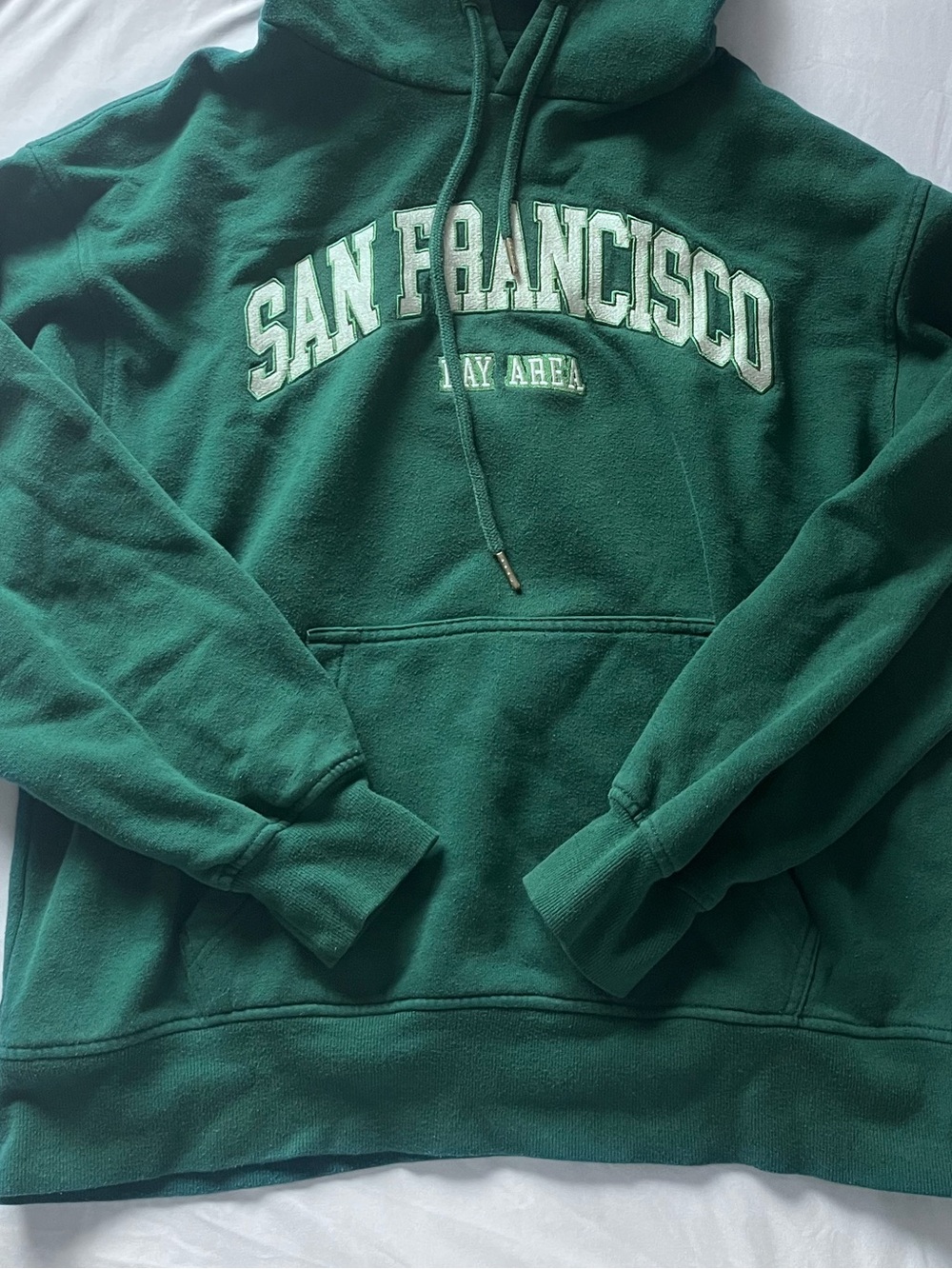green garage embroidery hoodie - Picture 2 of 4